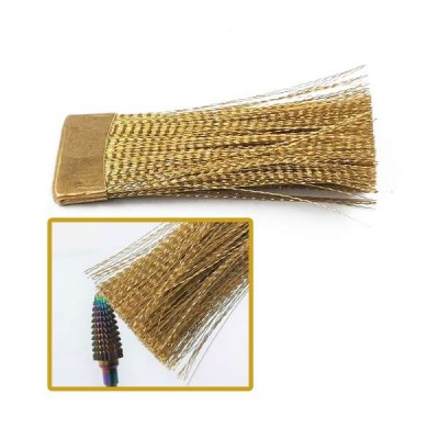 Carbide Nail Drill Bits Cleaning Tools Brass Wires Brush for Manicure